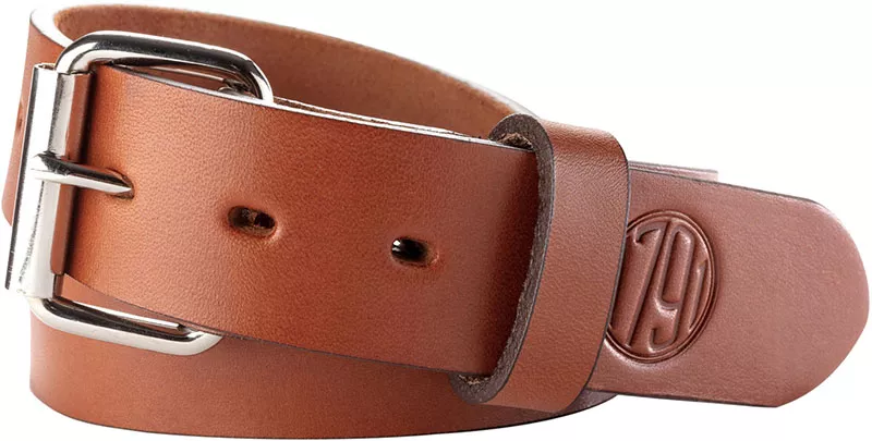 1791 Gunleather Gun Belt 01 (BLT-01-38/42-CBR-A), Size 38/42, 1-1/2" Width, Classic Brown Leather