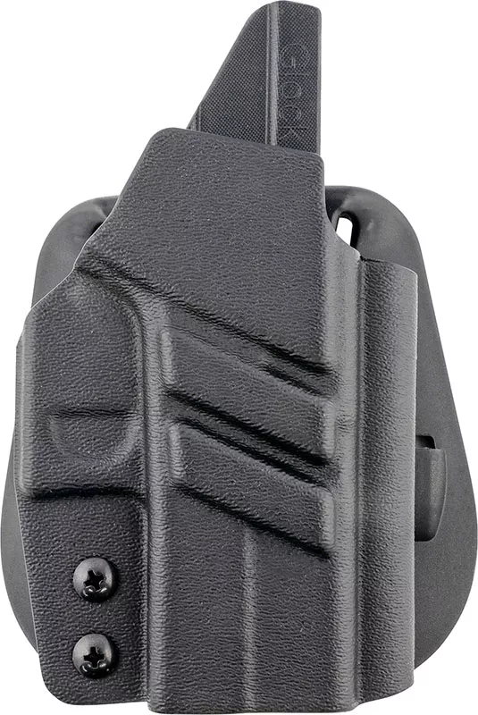 1791 Gunleather Tactical Kydex OWB Holster, Black, Right Hand, Fits Glock 43 (TAC-PDH-OWB-G43XMOS-BLK-R)