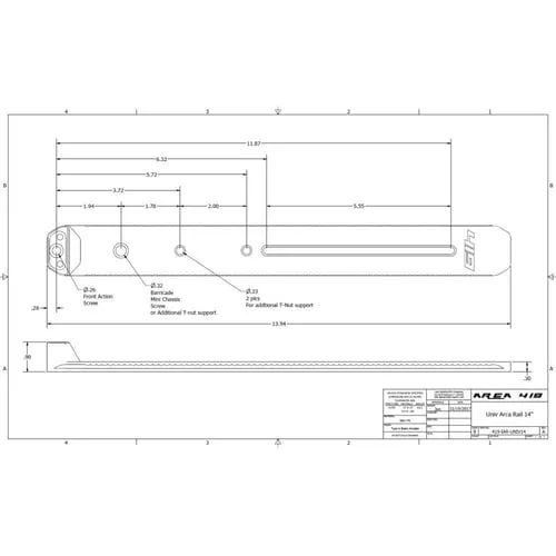 Area 419 ARCALOCK 12 Universal Barricade Rail Kit with Clamp