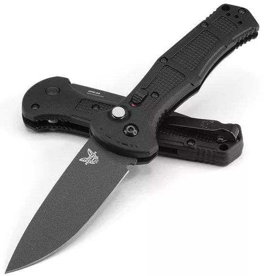 Benchmade Claymore Automatic Knife w/Plain Edge Drop Point Blade (9070BK)