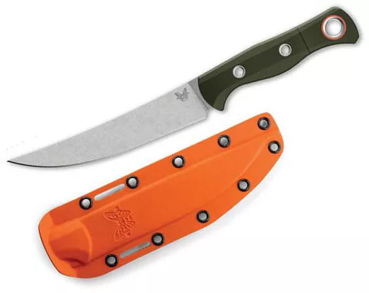 Benchmade Meatcrafter Knife w/Plain Edge Trailing Point Blade (15500-3)