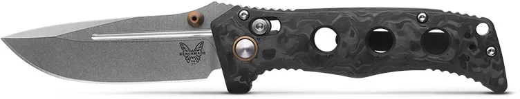 Benchmade Mini Adamas Folding Knife w/Plain Edge Stainless Steel Drop Point Blade (273-03)