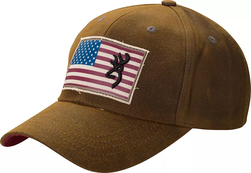 Browning Liberty Wax Cap 308776881, Dark Brown, Hook and Loop Closure