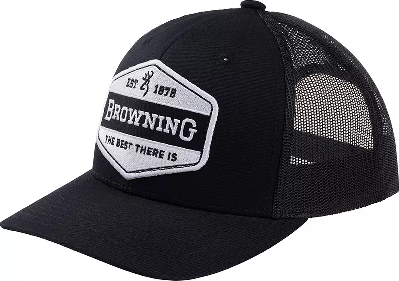 Browning Sideline Mesh Cap 308066991, Black, Snap Back