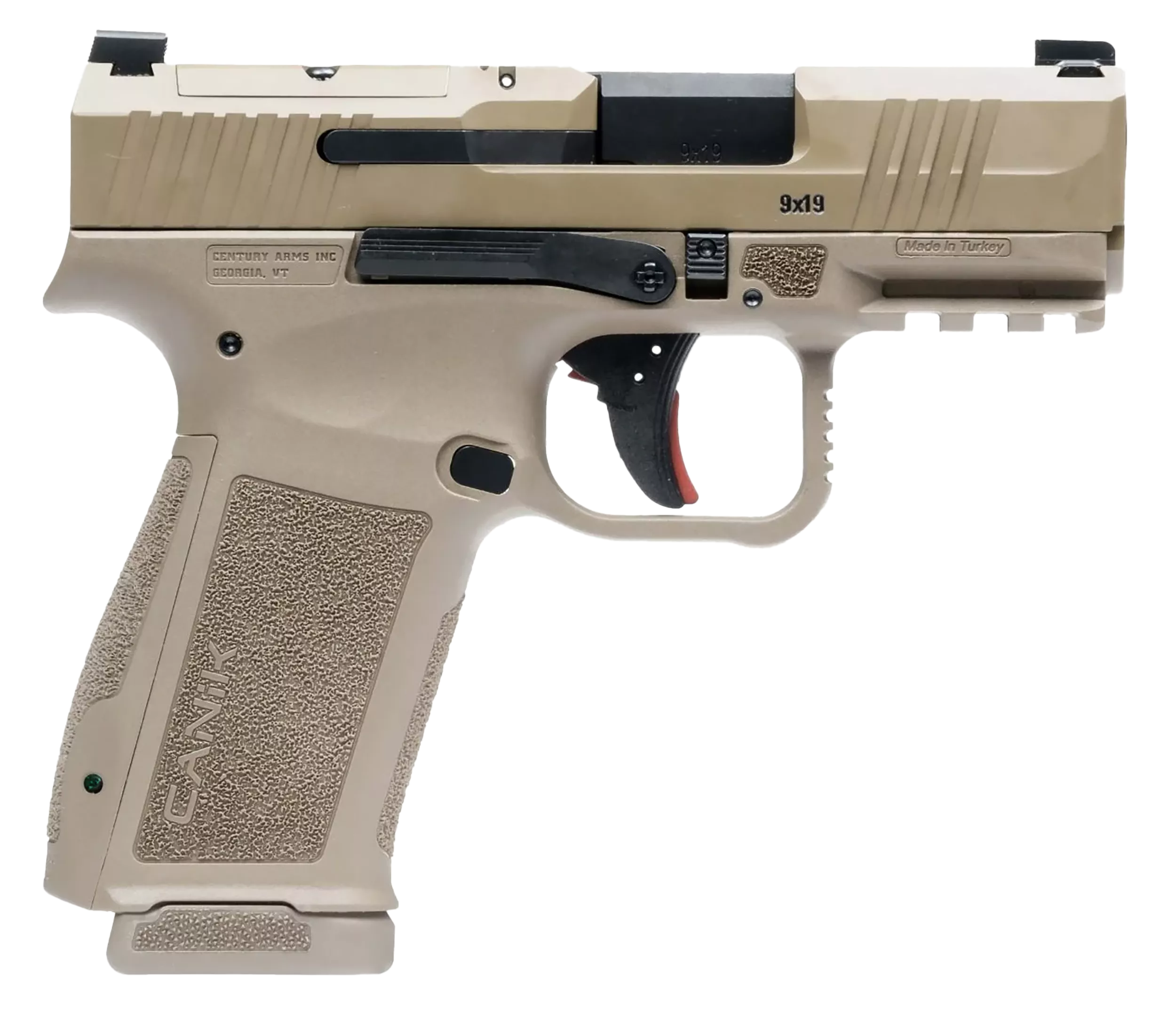 Canik Mete MC9L Sub-Compact Pistol HG7882DN, 9mm Luger, 3.18", Interchangeable Backstrap, FDE Finish, 17 Rds