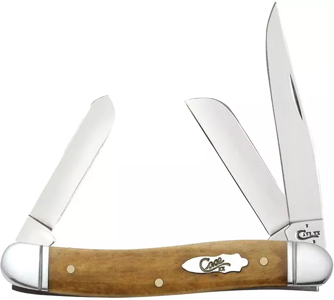 Case Smooth Antique Bone Medium Stockman Pocket Knife (58185)