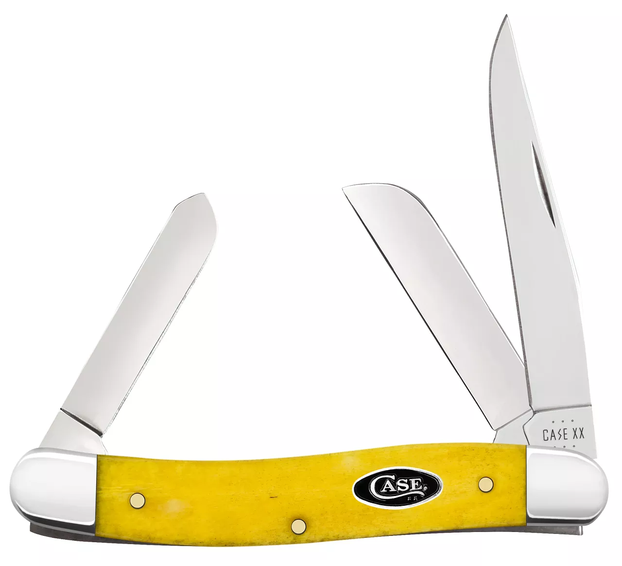 Case Yellow Bone Smooth Medium Stockman Pocket Knife (20032)