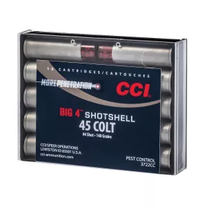 CCI Big 4 Shotshell 45 Colt (Long Colt) Ammo 140 Grain Lead Shot Box of 10