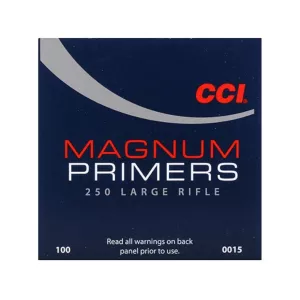 CCI Large Rifle Magnum Primers #250 Case of 5000 (5 Boxes of 1000)