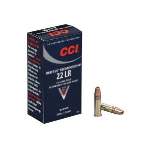 CCI Quiet 22LR Ammo 40 Grain Fragmenting Hollow Point Box of 50