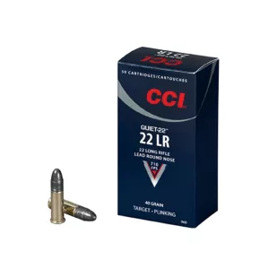 CCI Quiet 22LR Ammo 40 Grain Round Nose Case of 5000 (100 Boxes of 50)
