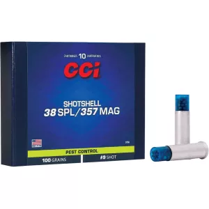 CCI Shotshell 38 Special Ammo 100 Grain Lead Shot Case of 200 (20 Boxes of 10)