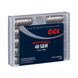 CCI Shotshell 40 S&W Ammo 88 Grain Lead Shot Box of 10