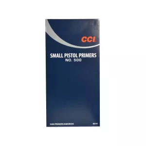 CCI Small Pistol Primers #500 Box of 1000 (10 Trays of 100)