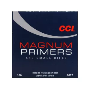 CCI Small Rifle Magnum Primers #450 Case of 5000 (5 Boxes of 1000)