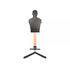 Challenge Targets Full Size Silhouette Rifle/Handgun Target with Static Stand AR500 Steel