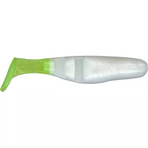 Charlie Brewer's Slider Double Action Minnow White/Chartreuse Tail