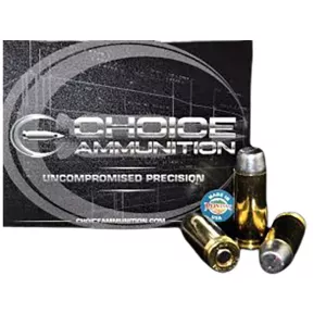 Choice Bear Defense 9mm Luger +P Ammo 148 Grain Flat Nose Box of 20