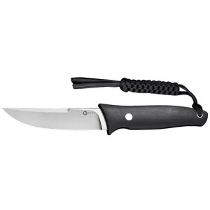CIVIVI Tamashii Fixed Blade Knife 4.73" Drop Point D2 Satin Blade G-10 Handle Black
