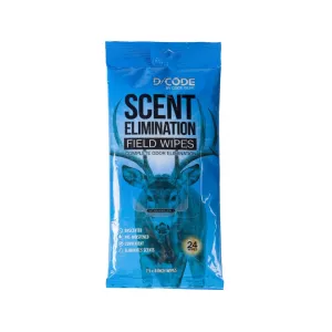 Code Blue D/Code Scent Elimination Hand/Field Wipes 24PK