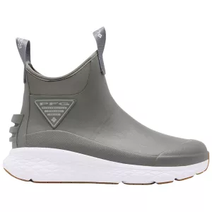 Columbia Men's Dry Tortugas Deck Boots Rubber Charcoal/White 9.5 D