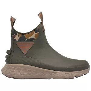 Columbia Men's Dry Tortugas Deck Boots Rubber Deep Olive/Cedar 9.5 D