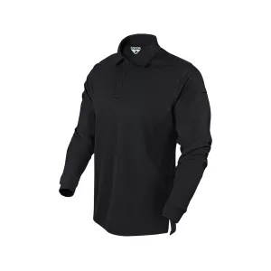 Condor Men's Performance Long Sleeve Polo Shirt Black Large