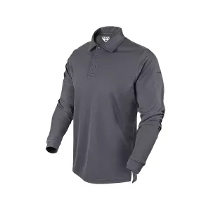 Condor Men's Performance Long Sleeve Polo Shirt Graphite Large