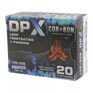 Cor-Bon DPX 380 ACP Ammo 80 Grain Solid Hollow Point Lead Free Box of 20