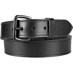 CrossBreed Classic Gun Belt 1-1/2" Leather Black Buckle Black 38"