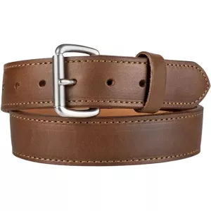 CrossBreed Classic Gun Belt 1-1/2" Leather Stainless Buckle Brown 38"