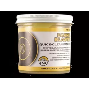 CVA Barrel Blaster Quick Clean Black Powder Cleaning Patches