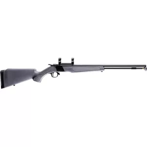 CVA Wolf 50 Caliber Muzzleloading Rifle 24" Blued Barrel Stealth Gray Stock with KonusShot 3-9x 32mm Scope