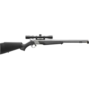 CVA Wolf 50 Caliber Muzzleloading Rifle 24" Stainless Steel Barrel Black Stock with KonusShot 3-9x 32mm Scope