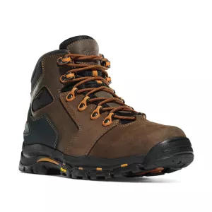 Danner Men's Vicious 4.5" Waterproof Non-Metallic Toe Work Boots Leather Brown/Orange 10 EE