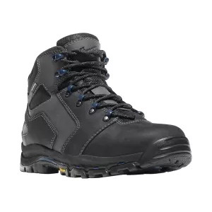 Danner Men's Vicious 4.5" Waterproof Work Boots Leather/Synthetic Black/Blue 11 EE