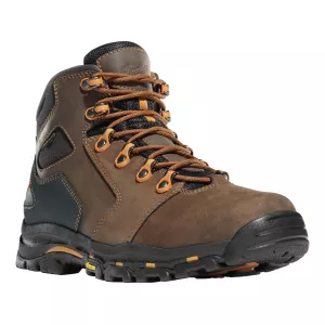 Danner Men's Vicious 4.5" Waterproof Work Boots Leather/Synthetic Brown/Orange 10 D