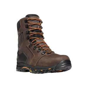 Danner Men's Vicious 8" Waterproof Work Boots Leather Brown 13 D
