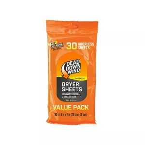 Dead Down Wind Scent Elimination Dryer Sheets 30PK