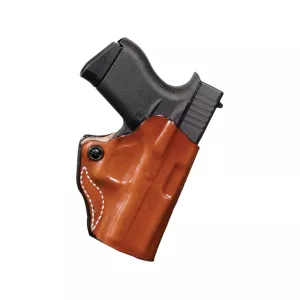 DeSantis Gunhide Mini Scabbard OWB Holster Right Hand Springfield Hellcat Pro Leather Tan