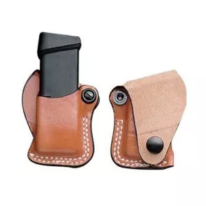 DeSantis Gunhide S.S. Single Magazine Pouch Right for Glock 43 Leather Tan