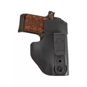 DeSantis Gunhide SOF-TUK 2.0 IWB Holster Right Hand Kimber Solo 9, Micro 9, Sig P938, S&W CSX Leather Black