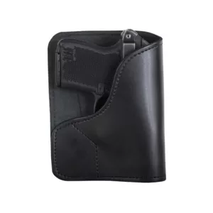 DeSantis Gunhide Trickster Pocket Holster Ambidextrous Ruger LCP, Kel Tec P32, P3AT Leather Black