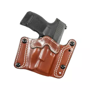 DeSantis Gunhide Variable GRD OWB Holster Ambidextrous Springfield Hellcat, Hellcat OSP Leather Tan