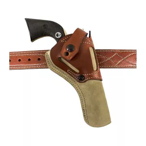 DeSantis Gunhide Wild Hog OWB Holster Ambidextrous Ruger Vaquero 3.75" Leather Natural