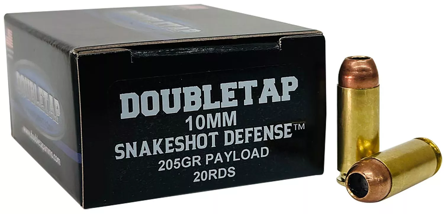DoubleTap Snake Shot Pistol Ammunition 10MMSS20, 10mm, 20 Rd/bx