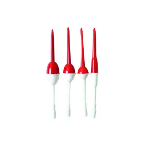 Eagle Claw Panfish Assorted Stem Floats Red/White 12 Pack