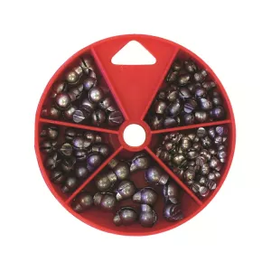 Eagle Claw Removable Split-Shot Assortment 124 Pcs