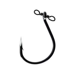 Eagle Claw Trokar Helix Drop Shot Hook #2 Black Chrome 5PK