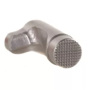 Ed Brown Checkered 1911 Magazine Release Stainless Steel